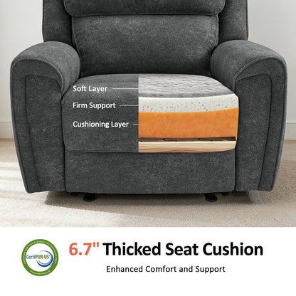 MCombo Power Recliner Chair Oversized 400 Pounds, Electric Recliner Chairs for Adults, Oversized Recliner Sofa Chair for Home, Living Room, Bedroom OE675 (Recommended Height: 5'5"-6'1")