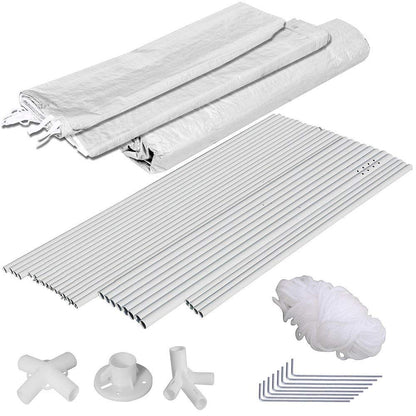 Mcombo 10'x30' White Canopy Party Outdoor Gazebo Wedding Tent 5 Removable Walls