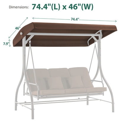 Porch Swing Canopy Replacement Cover, 4068
