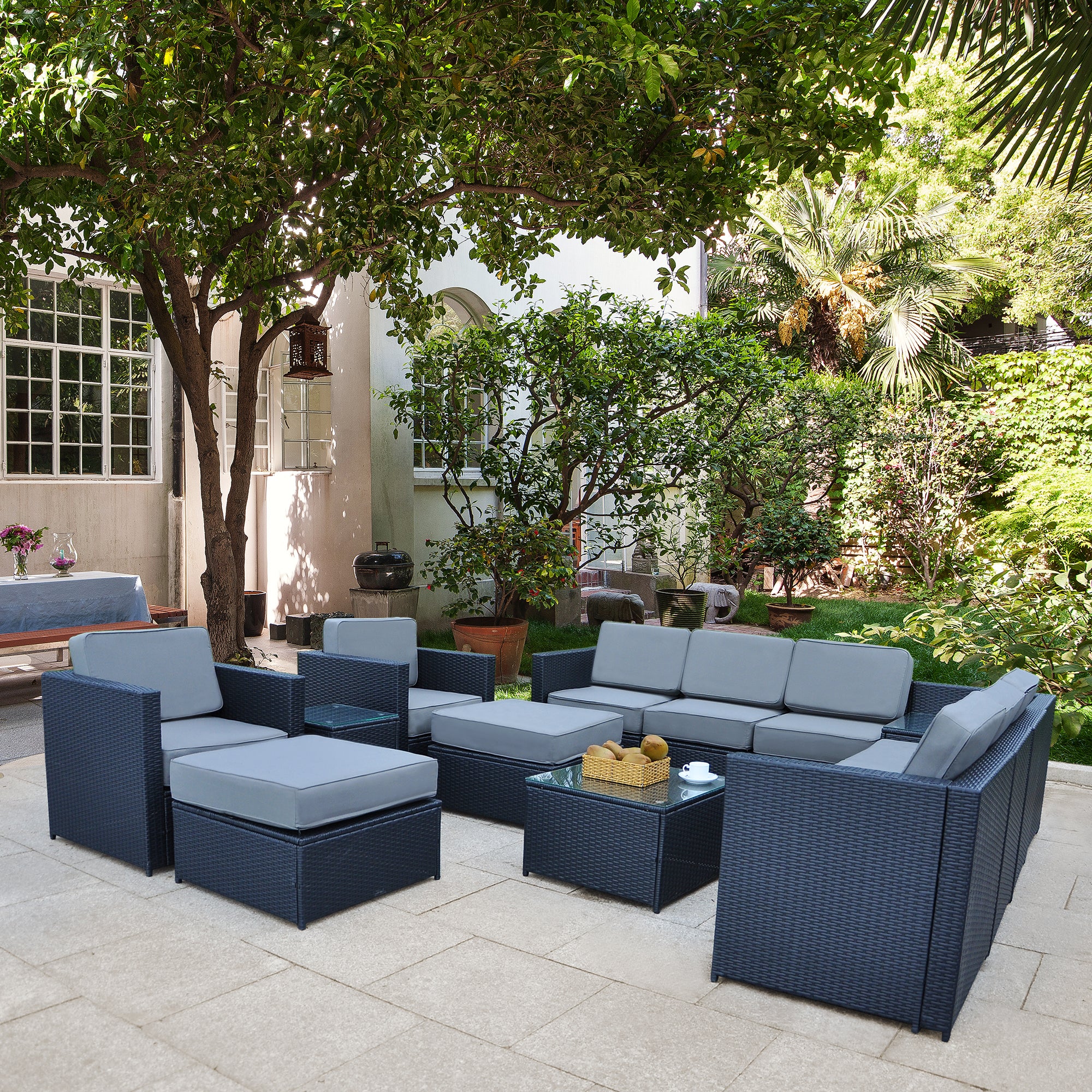 Replacment Cushion Covers for 13PC Wicker Sectional Sofa
