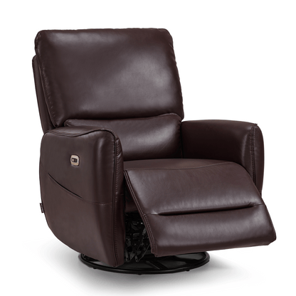 Power Swivel Rocker Recliner, Faux Leather 6922