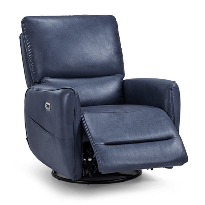 Power Swivel Rocker Recliner, Faux Leather 6922