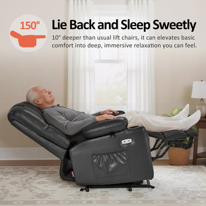Power Lift Recliner Chair, Massage and Heat, Faux Leather 7095|7099|R7092|R7096
