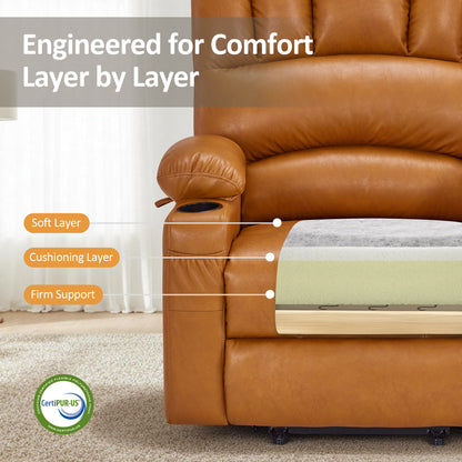Power Lift Recliner Chair, Massage and Heat, Faux Leather 7095|7099|R7092|R7096