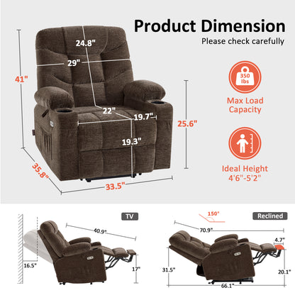 Power Lift Recliner Chair for Elderly, Fabric 7283|7281|7287|R7289|R7399