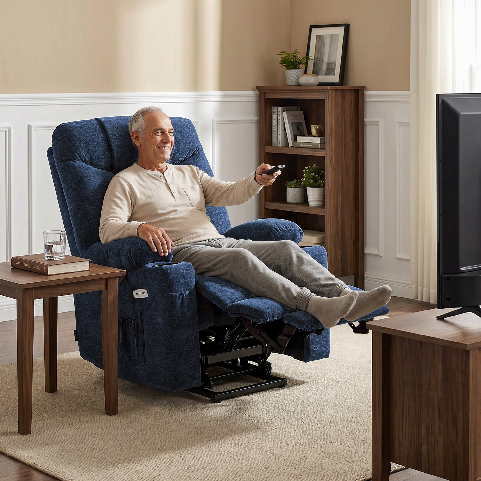 Power Lift Recliner Chair for Elderly, Fabric 7283|7281|7287|R7289|R7399
