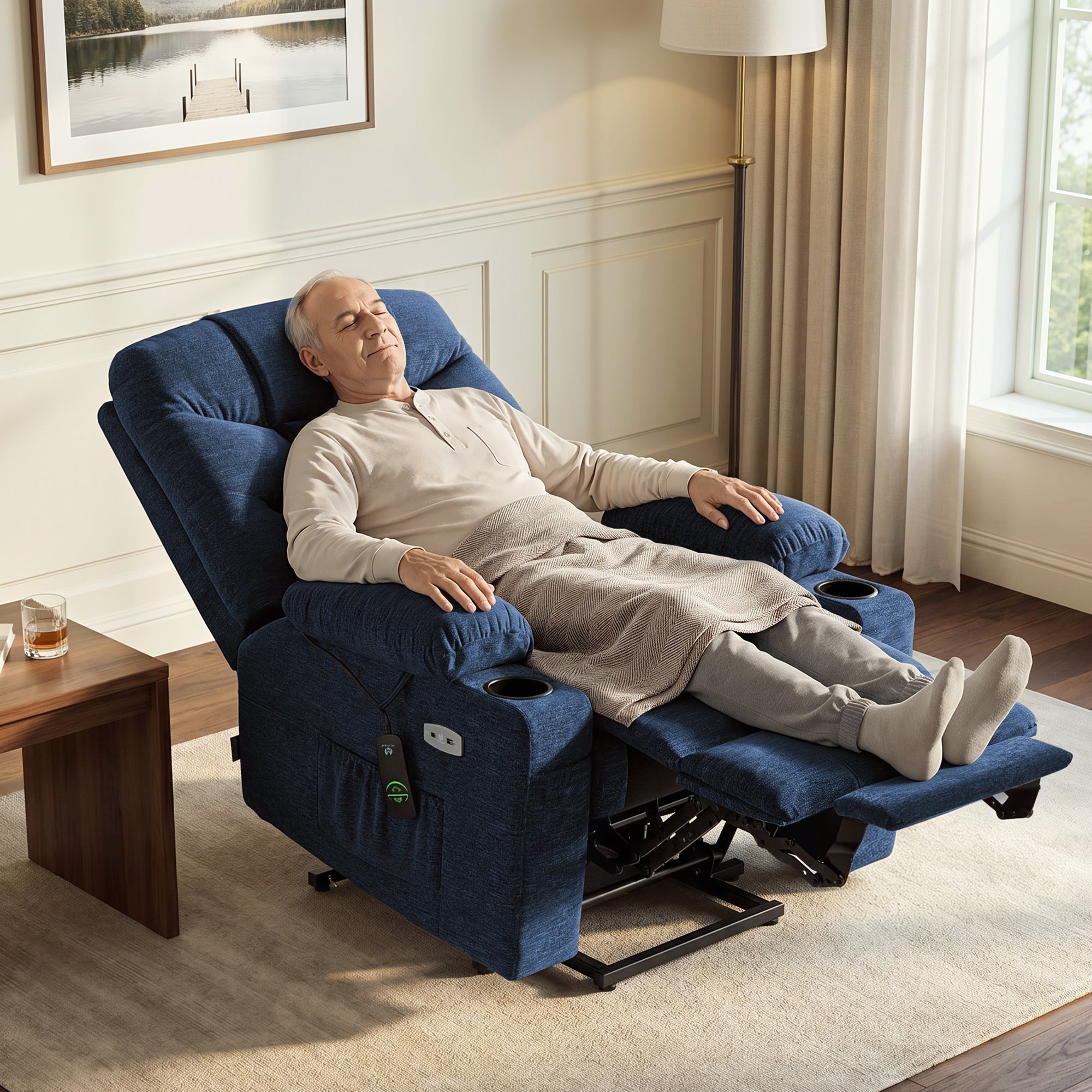 Power Lift Recliner Chair for Elderly, Fabric 7283|7281|7287|R7289|R7399