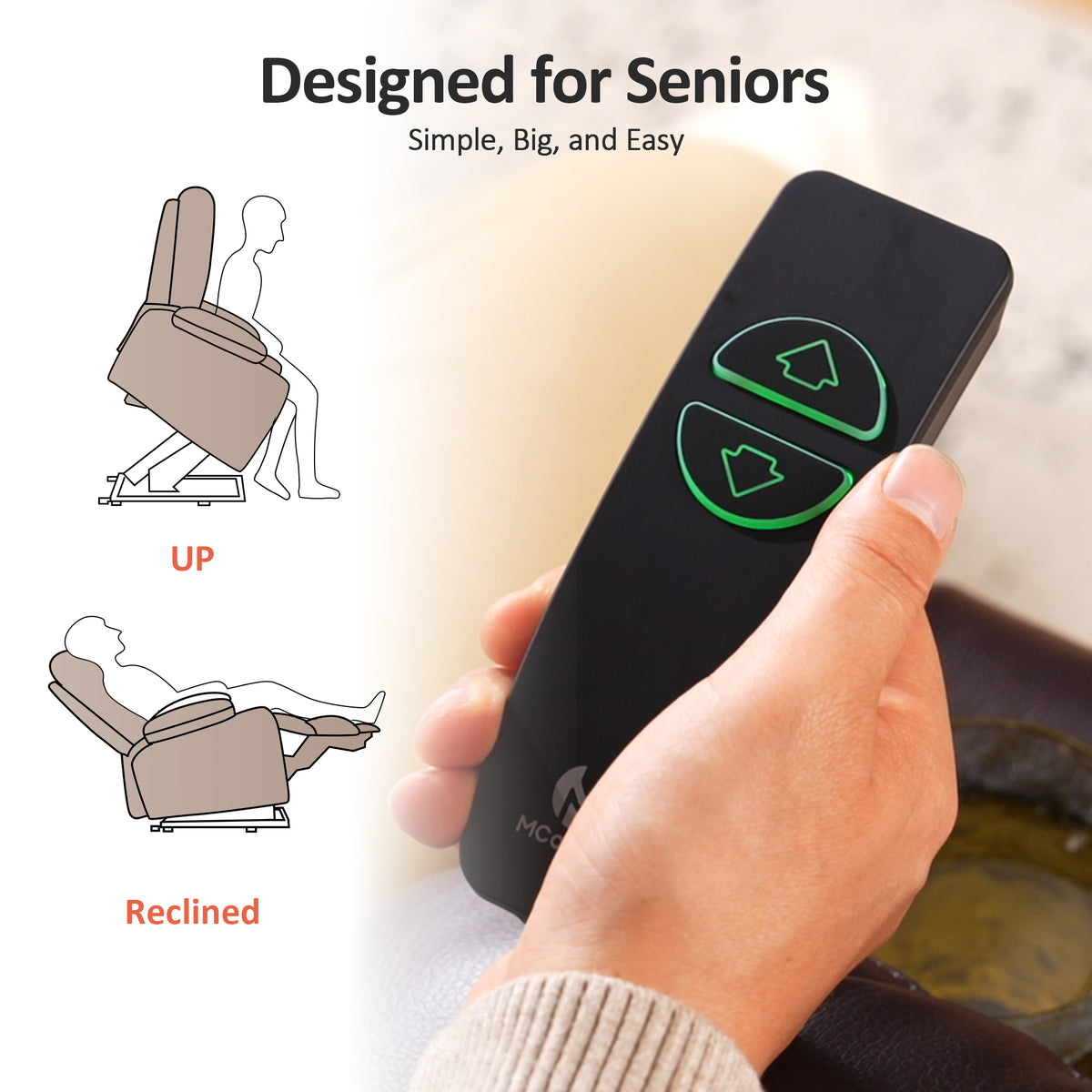 Power Lift Recliner Chair for Elderly, Fabric 7287|7283|7281|R7289|R7399