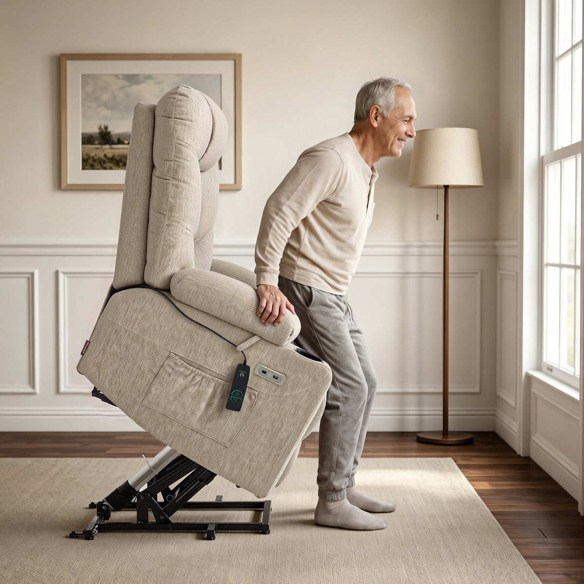 Power Lift Recliner Chair for Elderly, Fabric 7287|7283|7281|R7289|R7399