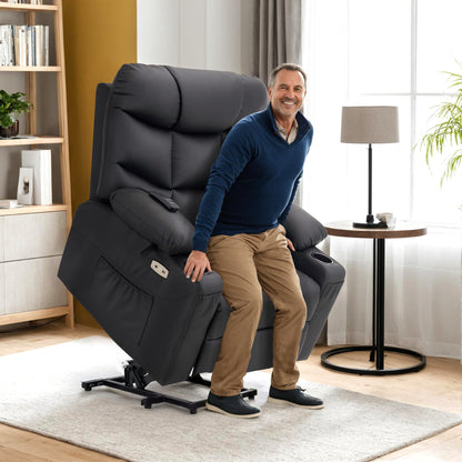 Power Lift Recliner Chair for Elderly, Faux Leather 7287|R7289
