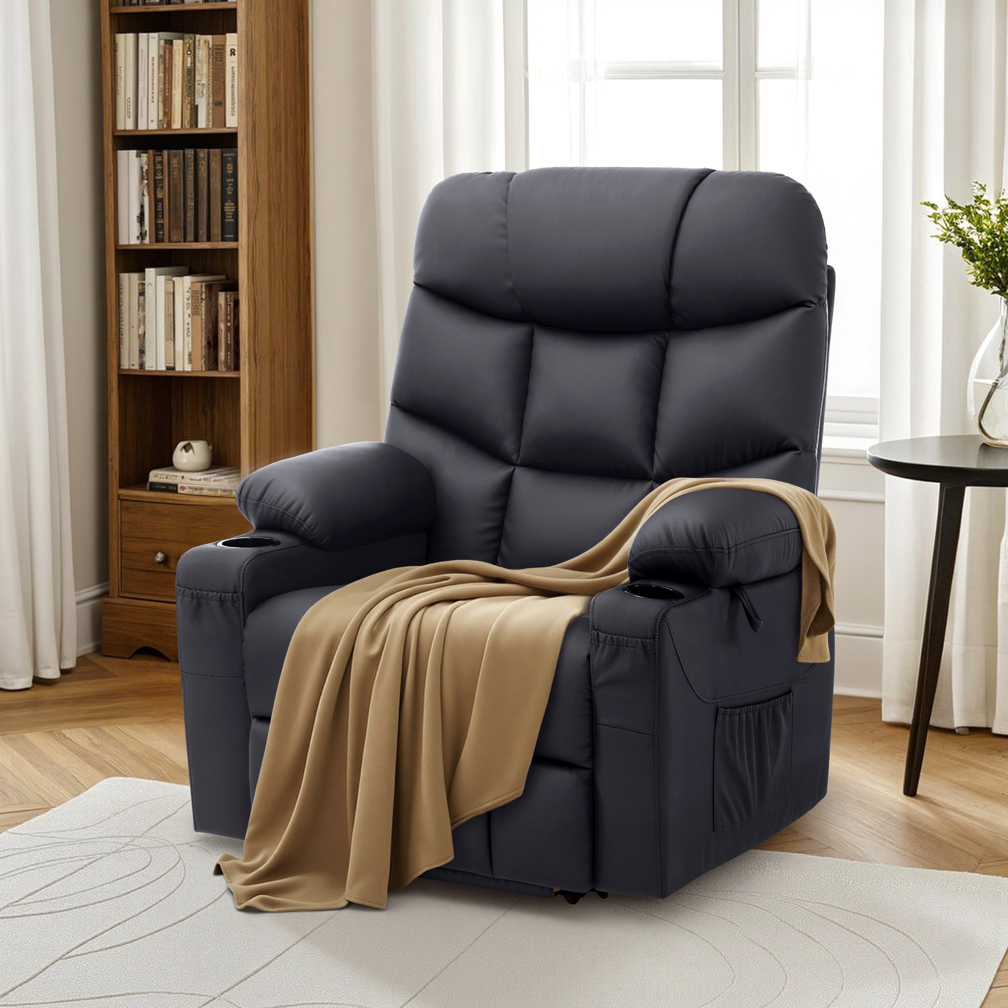 Power Lift Recliner Chair for Elderly, Faux Leather 7287|R7289