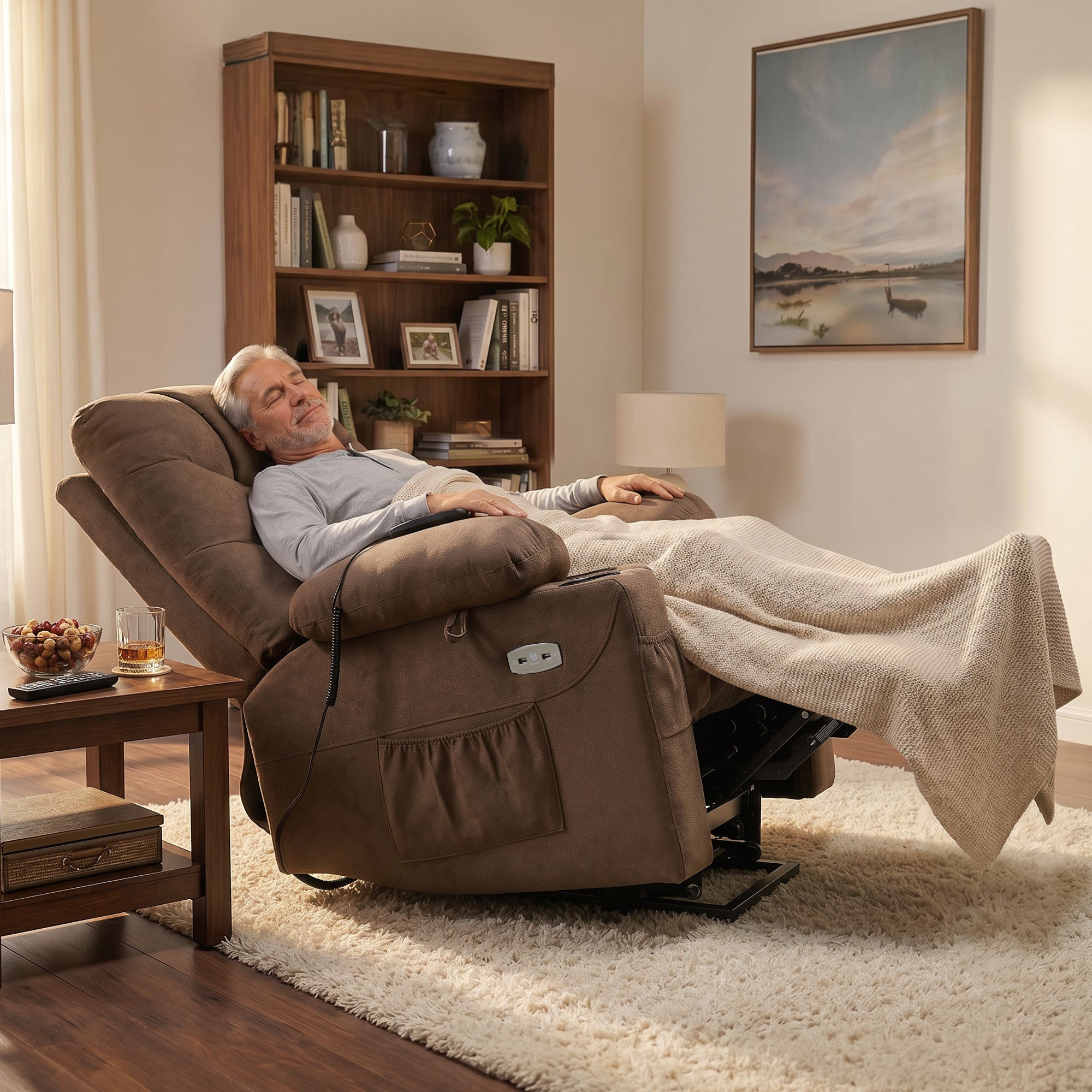 Power Lift Recliner Chair for Elderly, Fabric 7283|7281|7287|R7289|R7399