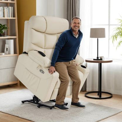 Power Lift Recliner Chair for Elderly, Faux Leather 7287|R7289