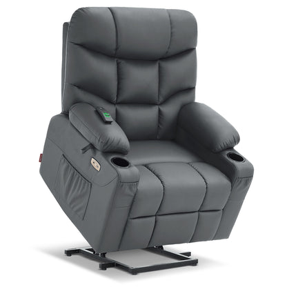 Power Lift Recliner Chair for Elderly, Faux Leather 7287|R7289