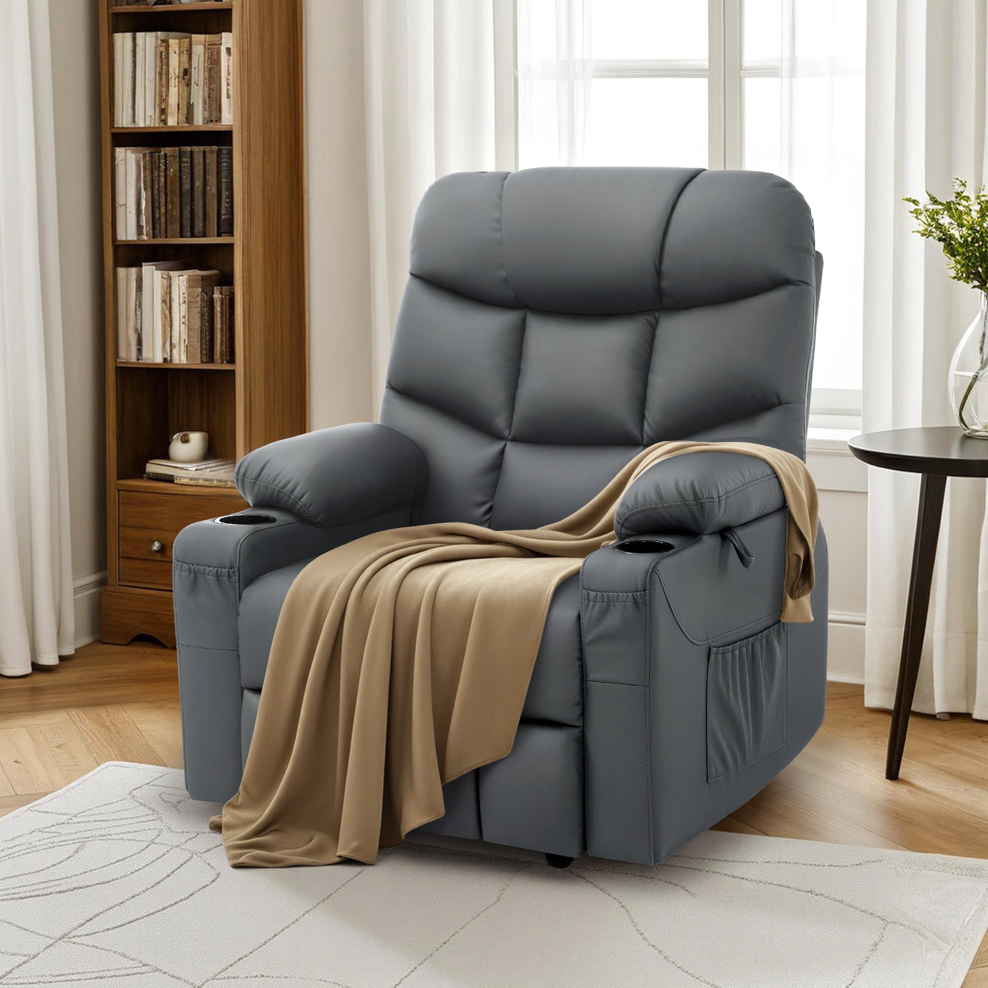 Power Lift Recliner Chair for Elderly, Faux Leather 7287|R7289