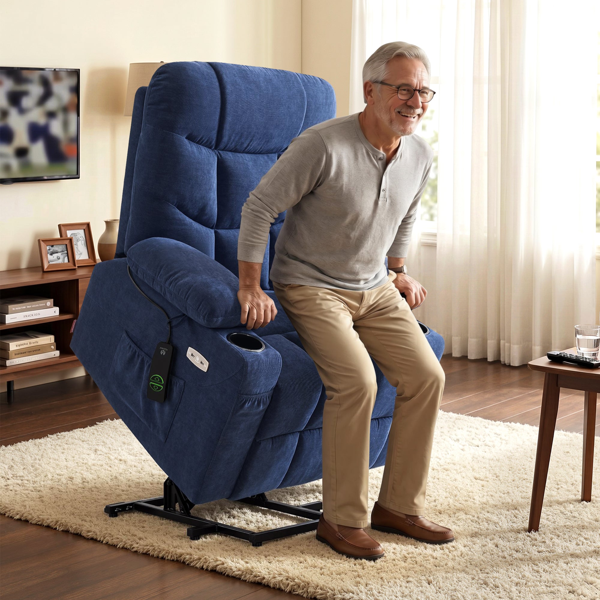 Power Lift Recliner Chair for Elderly, Fabric 7283|7281|7287|R7289|R7399