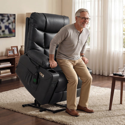 Power Lift Recliner Chair for Elderly, Faux Leather 7287|R7289|7283
