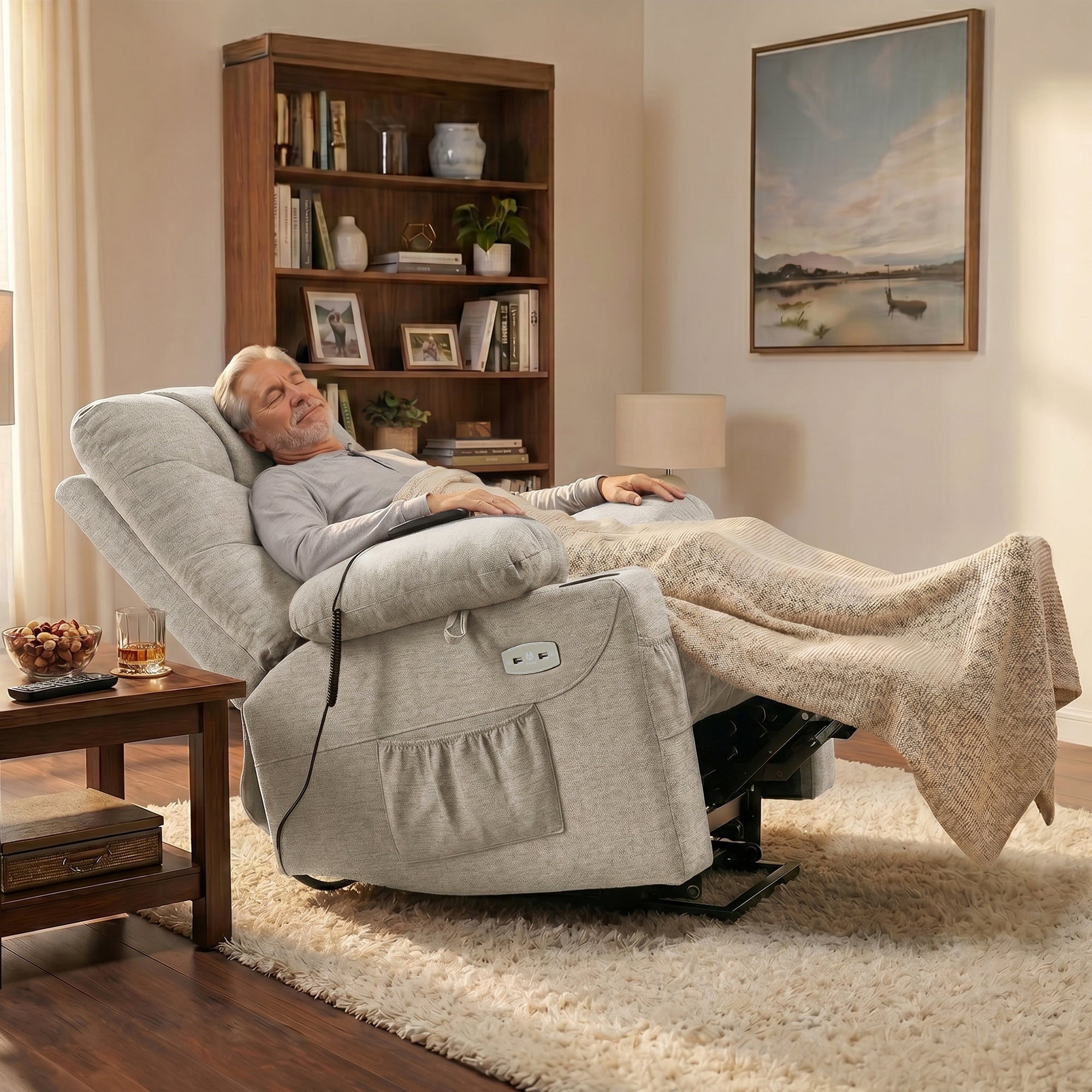 Power Lift Recliner Chair for Elderly, Fabric 7283|7281|7287|R7289|R7399