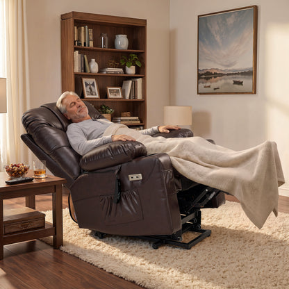 Power Lift Recliner Chair for Elderly, Faux Leather 7287|R7289|7283