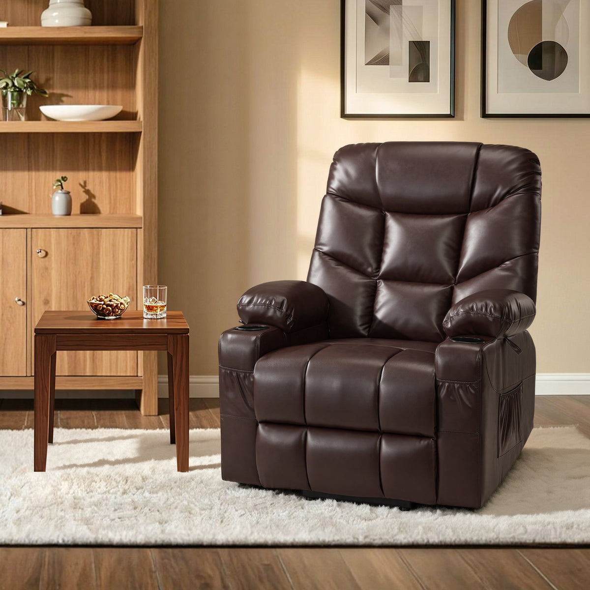 Power Lift Recliner Chair for Elderly, Faux Leather 7287|R7289|7283