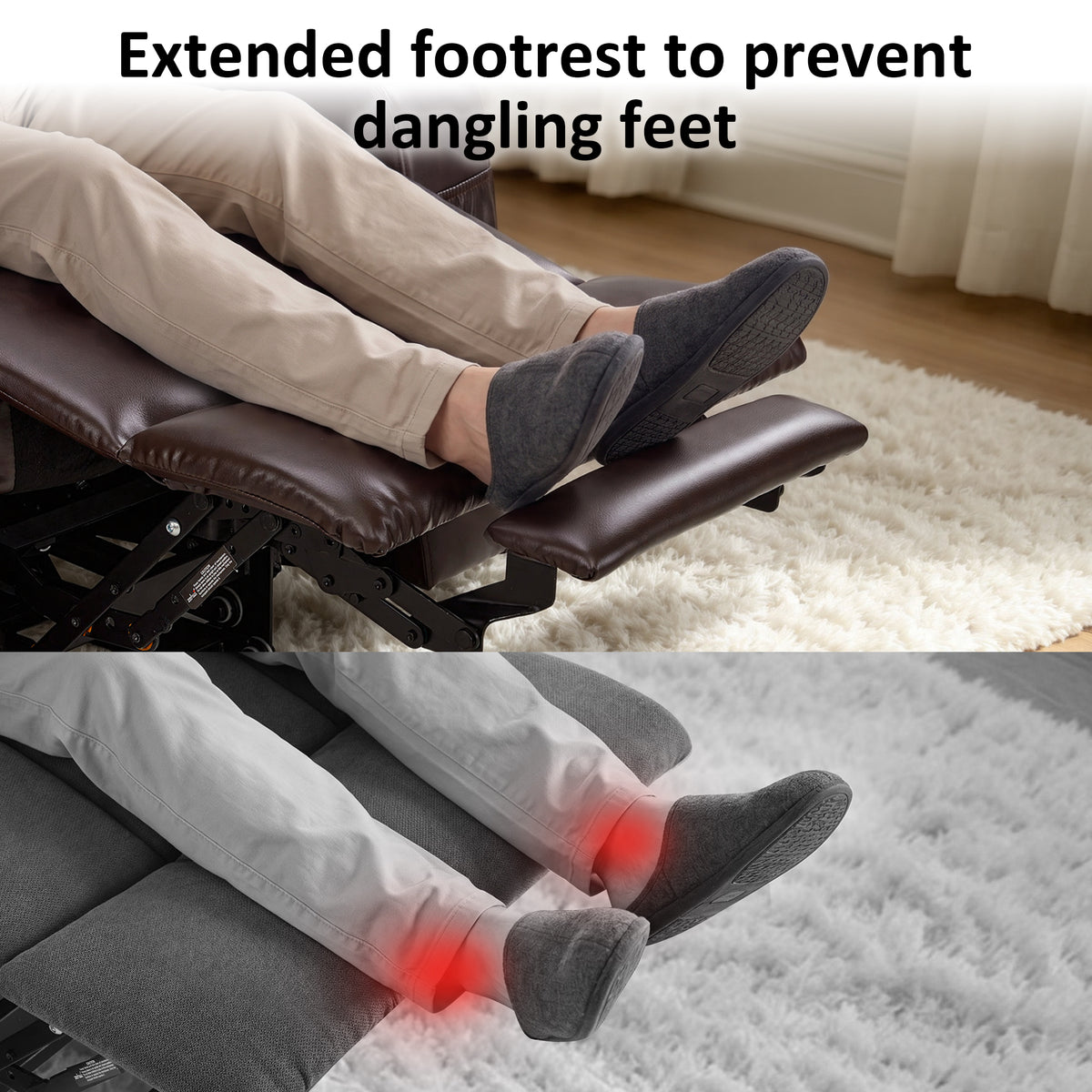 Power Lift Recliner Chair for Elderly, Faux Leather 7287|R7289|7283