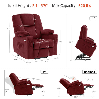 Power Lift Recliner Chair for Elderly, 7507