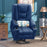 Mcombo Power Lift Recliner Chair with Massage and Heat for Elderly, Extended Footrest, 3 Positions, Lumbar Pillow, Cup Holders, USB Ports, Faux Leather Large(#7539)