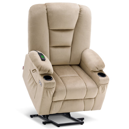 Power Lift Recliner Chair, Massage and Heat, Fabric 7549|R7541|R7561