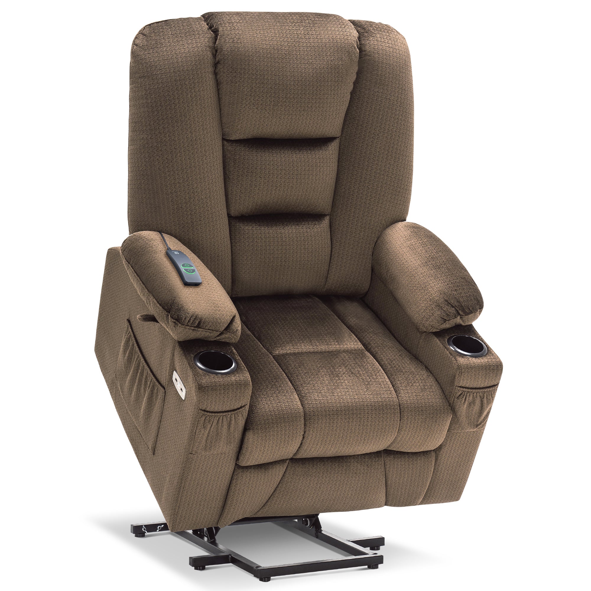 Power Lift Recliner Chair, Massage and Heat, Fabric 7549|R7541|R7561
