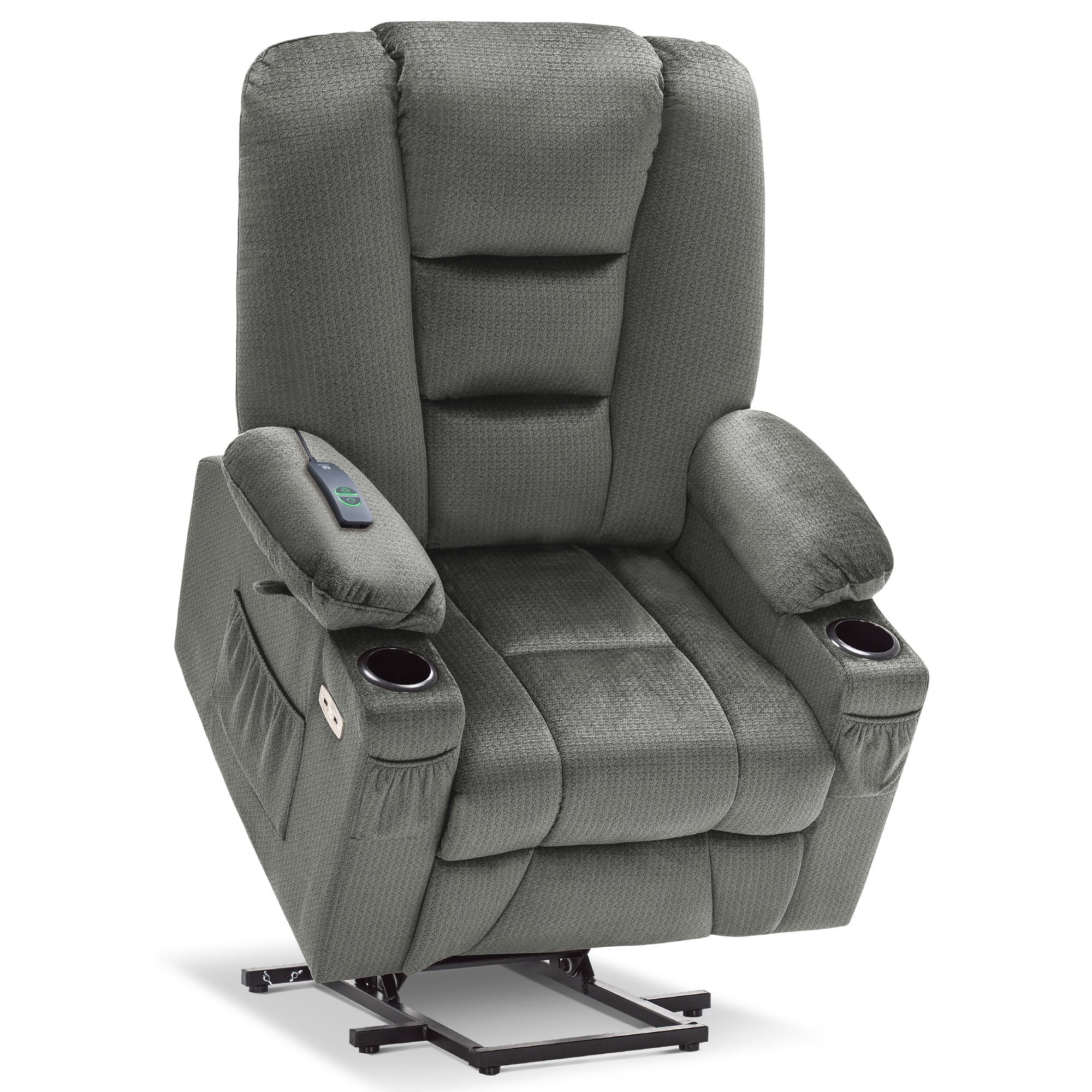 Power Lift Recliner Chair, Massage and Heat, Fabric 7549|R7541|R7561