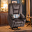 Mcombo Electric Power Lift Recliner Chair with Massage and Heat for Elderly, Extended Footrest, Hand Remote Control, Lumbar Pillow, Cup Holders, USB Ports, Fabric Large(#7549)