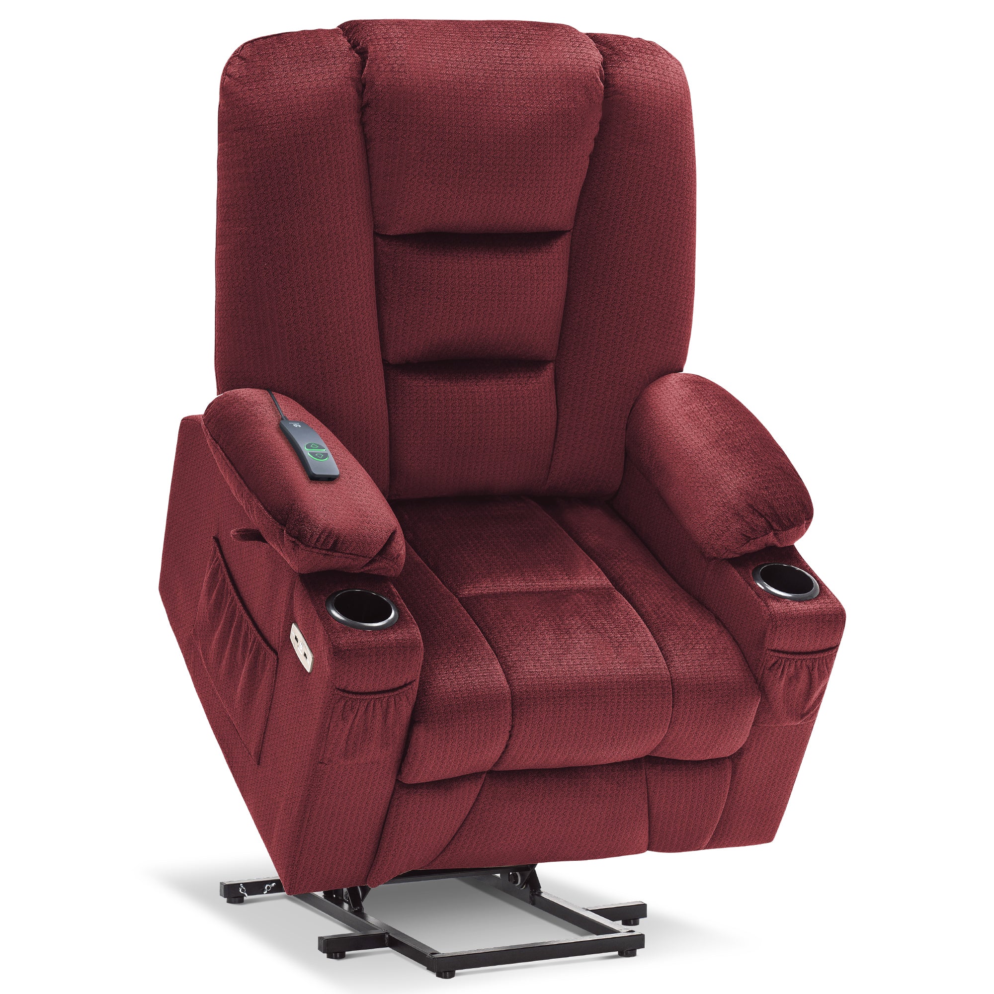 Power Lift Recliner Chair, Massage and Heat, Fabric 7549|R7541|R7561