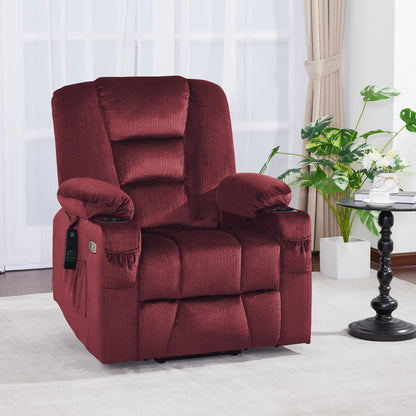 Power Lift Recliner Chair for Elderly, Massage and Heat, Fabric 7529|7549|7569|R7541|R7561