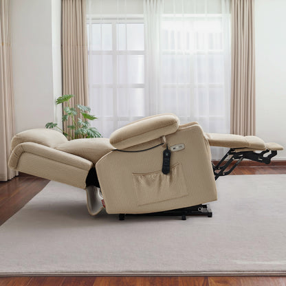 Power Lift Recliner Chair, Triple Motor, Massage and Heat, Fabric 7661|7662|7664