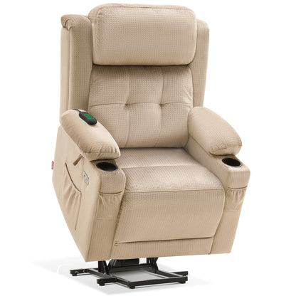 Power Lift Recliner Chair, Triple Motor, Massage and Heat, Fabric 7661|7662|7664