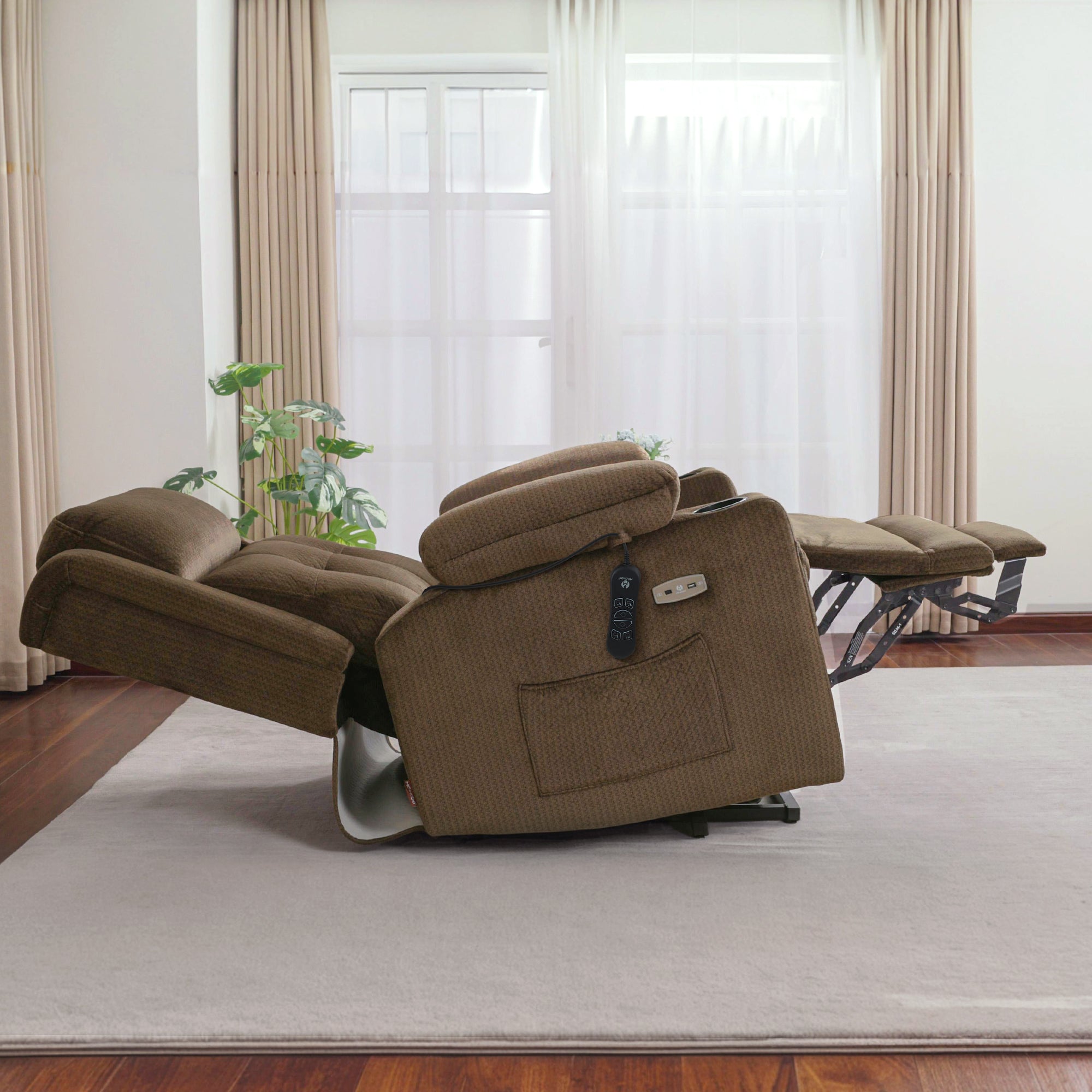 Power Lift Recliner Chair, Triple Motor, Massage and Heat, Fabric 7661|7662|7664