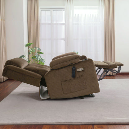 Power Lift Recliner Chair, Triple Motor, Massage and Heat, Fabric 7661|7662|7664