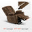 MCombo Large Dual Motor Power Lift Recliner Chair with Massage and Heat for Elderly Big and Tall People, Infinite Position, Home Button, Fabric 7680