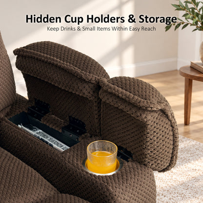 4-Motors Power Lift Recliner, Power Lumbar & Headrest, Massage & Dual Heating, Fabric 7700