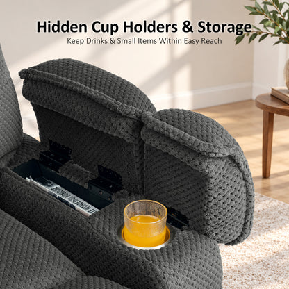 4-Motors Power Lift Recliner, Power Lumbar & Headrest, Massage & Dual Heating, Fabric 7700