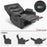 MCombo 25'' Large Power Recliner Chair, Electric Reclining with Massage, USB Port Breathable Leather Chair PR659
