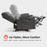 MCombo 25'' Large Power Recliner Chair, Electric Reclining with Massage, USB Port Breathable Leather Chair PR659