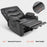 MCombo 25'' Large Power Recliner Chair, Electric Reclining with Massage, USB Port Breathable Leather Chair PR659
