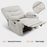 MCombo 25'' Large Power Recliner Chair, Electric Reclining with Massage, USB Port Breathable Leather Chair PR659