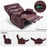 MCombo 25'' Large Power Recliner Chair, Electric Reclining with Massage, USB Port Breathable Leather Chair PR659