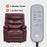 MCombo 25'' Large Power Recliner Chair, Electric Reclining with Massage, USB Port Breathable Leather Chair PR659