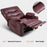 MCombo 25'' Large Power Recliner Chair, Electric Reclining with Massage, USB Port Faux Leather Chair PR659