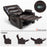 MCombo 25'' Large Power Recliner Chair, Electric Reclining with Massage, USB Port Faux Leather Chair PR659