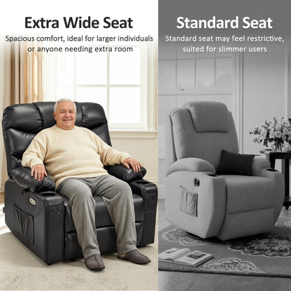 Power Lift Recliner Chair for Elderly, Faux Leather 7287|R7289
