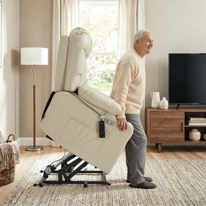 Power Lift Recliner Chair for Elderly, Faux Leather 7287|R7289
